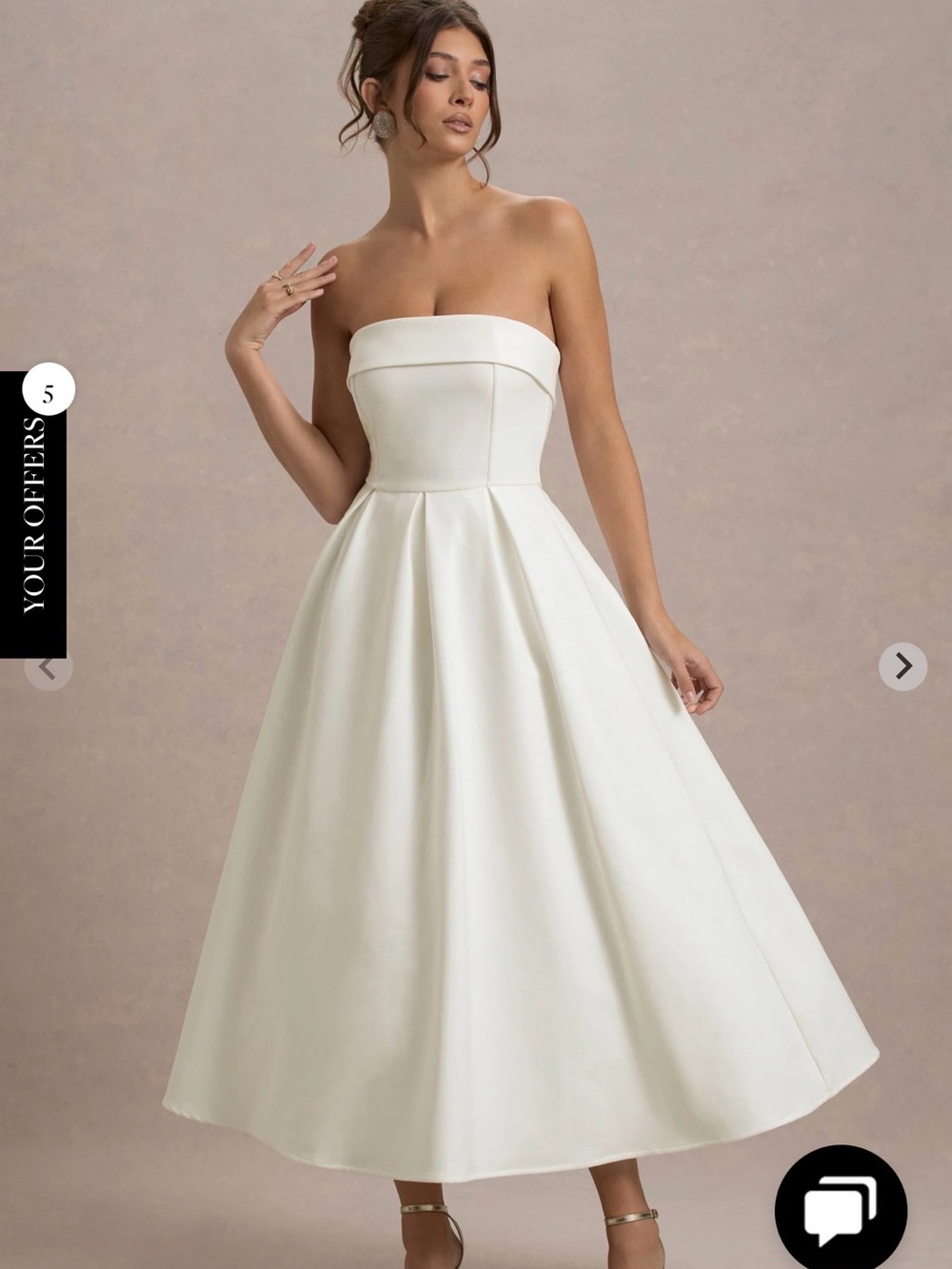 Club London ivory Annalise dress